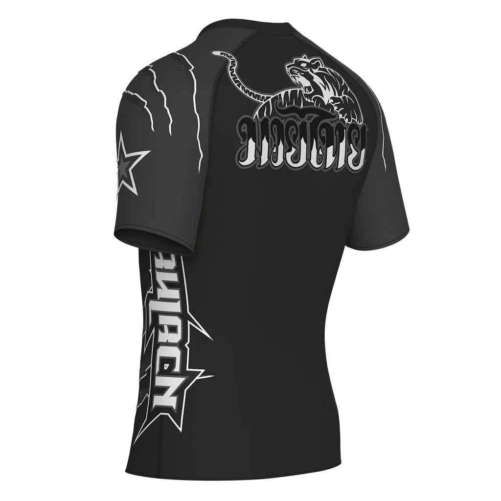 Scratch Compression Rashguard Short Sleeve Shirts