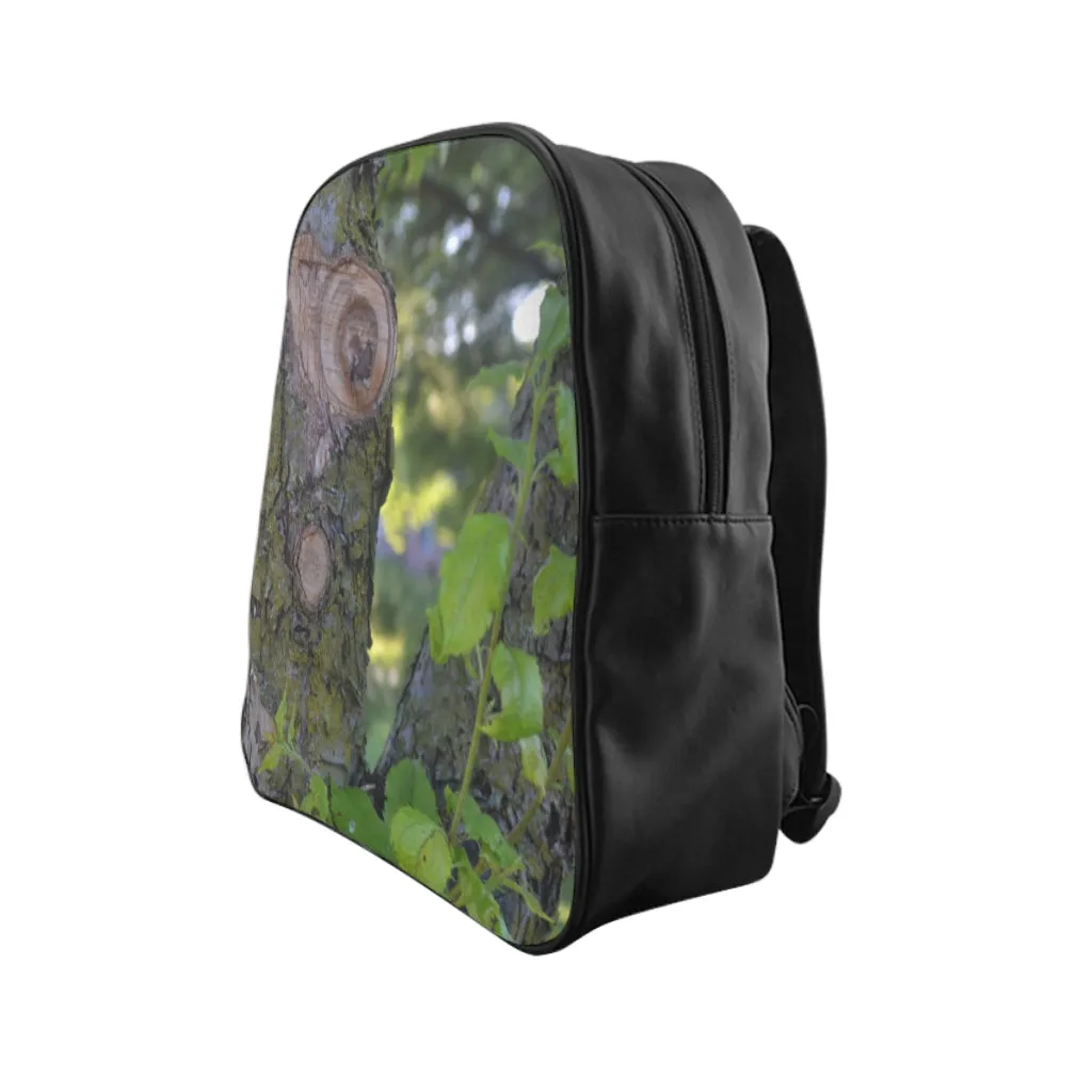 Tree and Green Leaves School Backpack