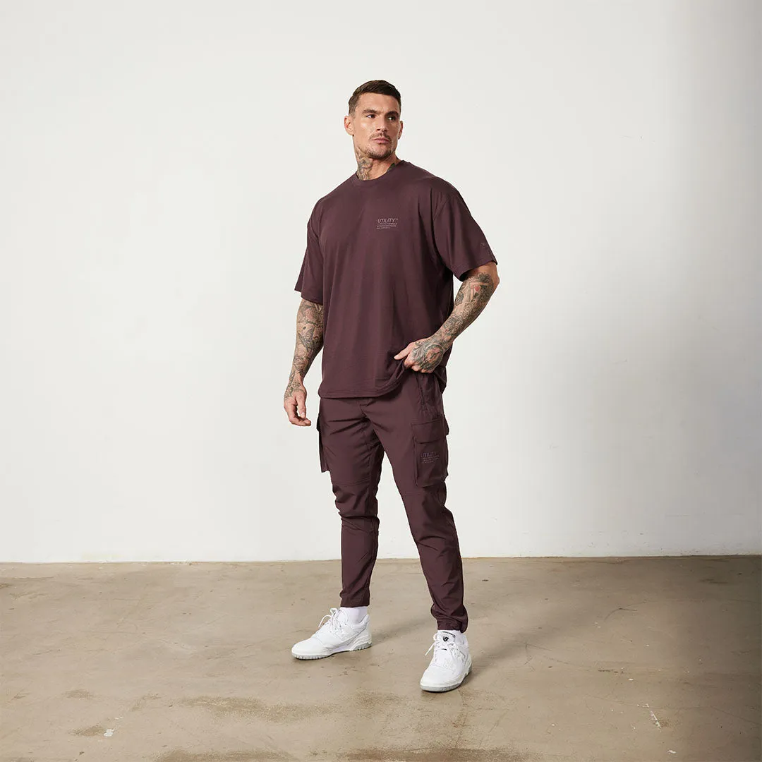 Vanquish Utility Plum Oversized T Shirt