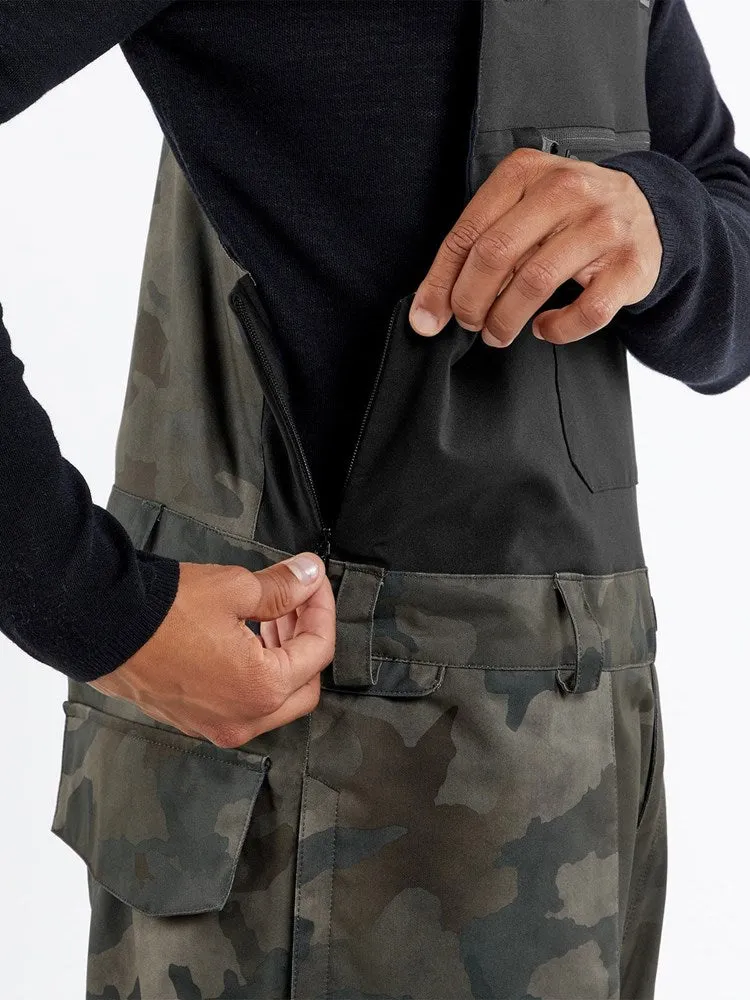 Volcom Roan Bib Overalls - Cloudwash Camo