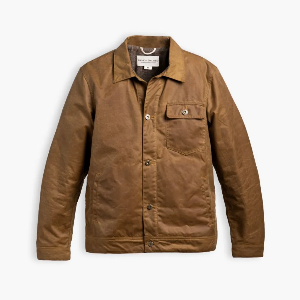 Waxed Canvas Field Jacket | Khaki