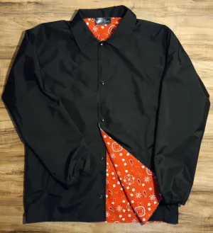 wind breaker red bandana liner