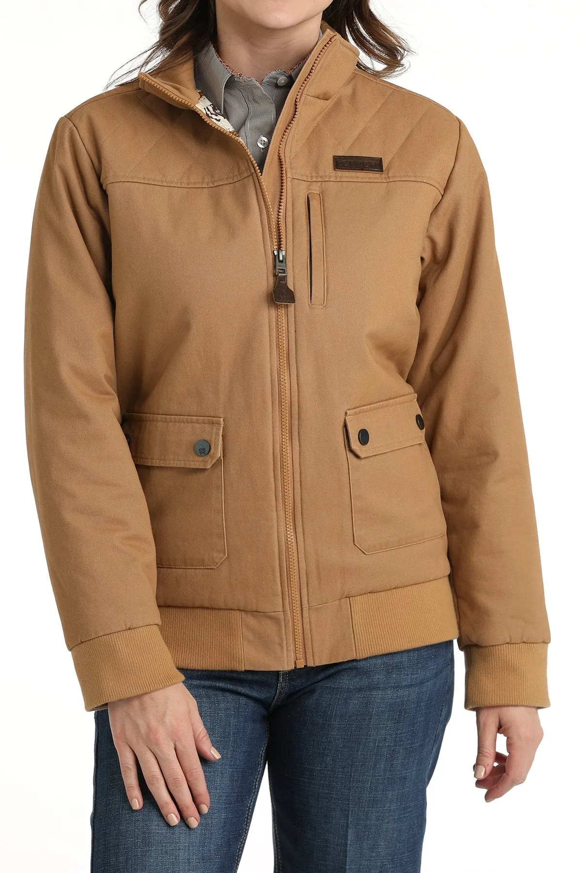 Women's Cinch Canvas Bomber Jacket